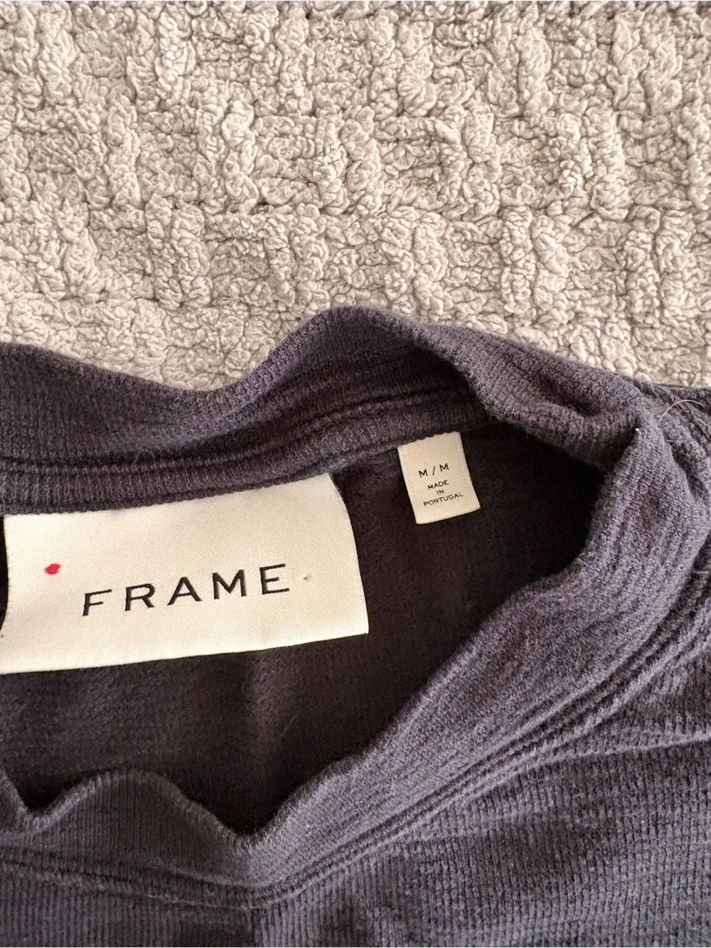 Frame Men's Long-Sleeve Pocket Crewneck Shirt - Black